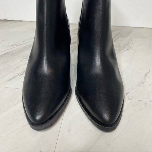 New! BP Baylee Black Faux Leather Bootie 7M - Picture 10 of 14